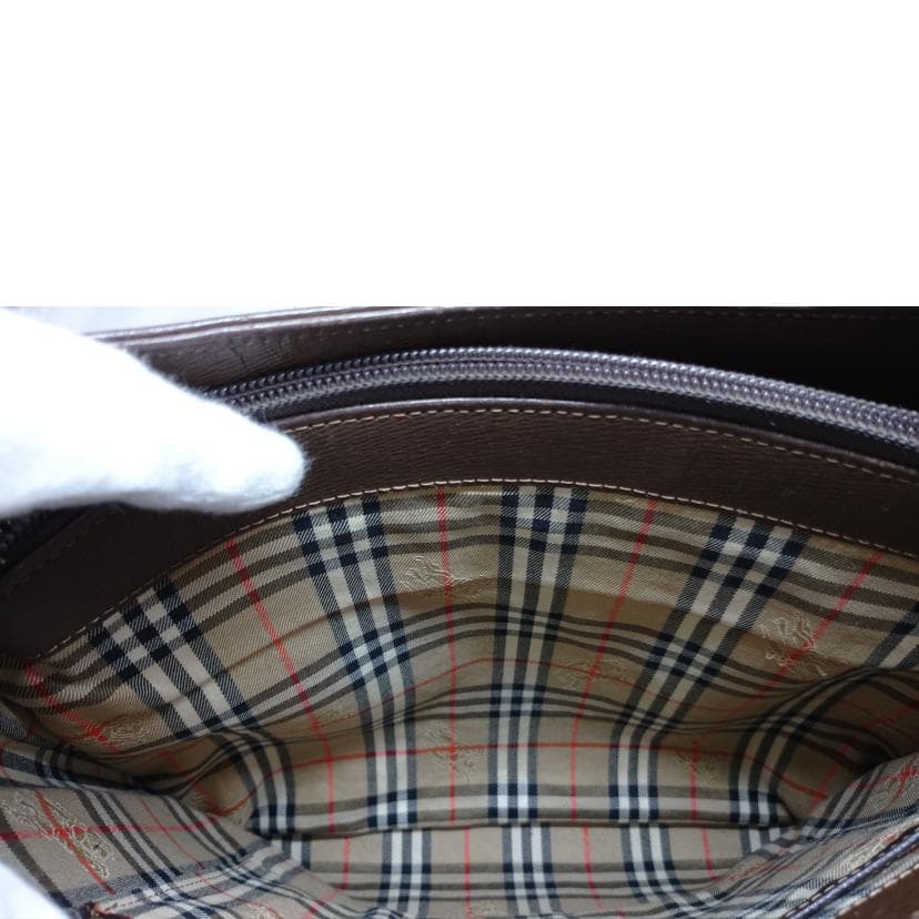 BURBERRY Leather One Shoulder Bag Rank B 52 [Used] 8