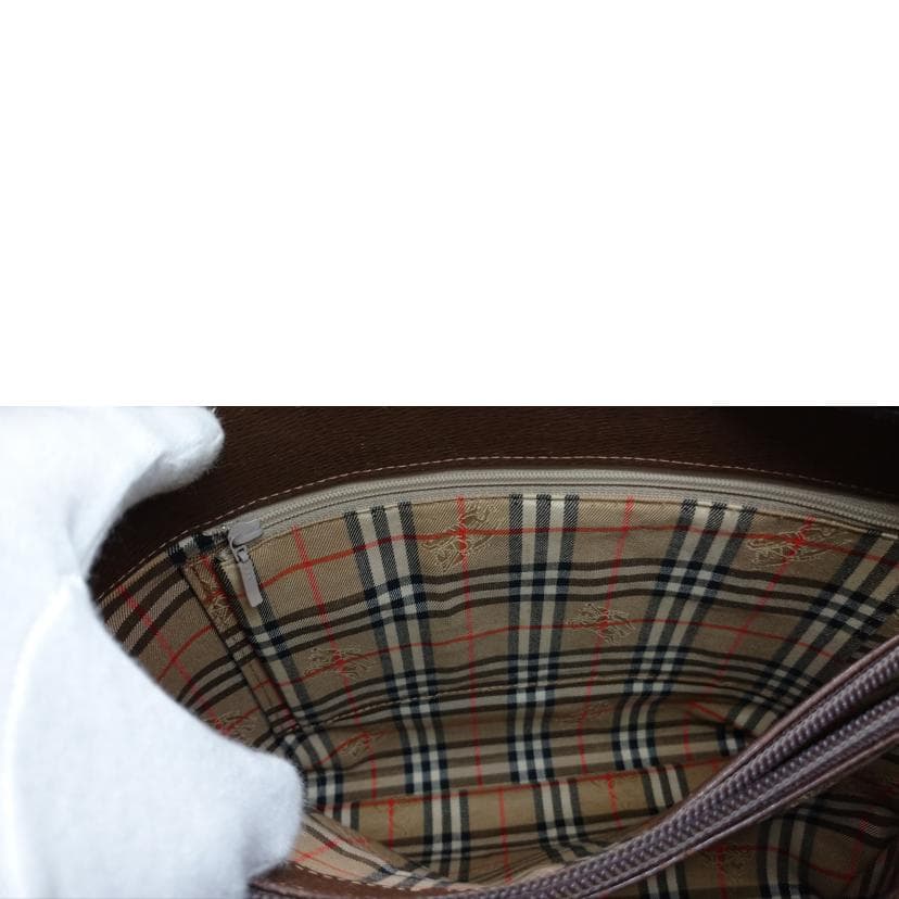 BURBERRY Leather One Shoulder Bag Rank B 52 [Used] 10