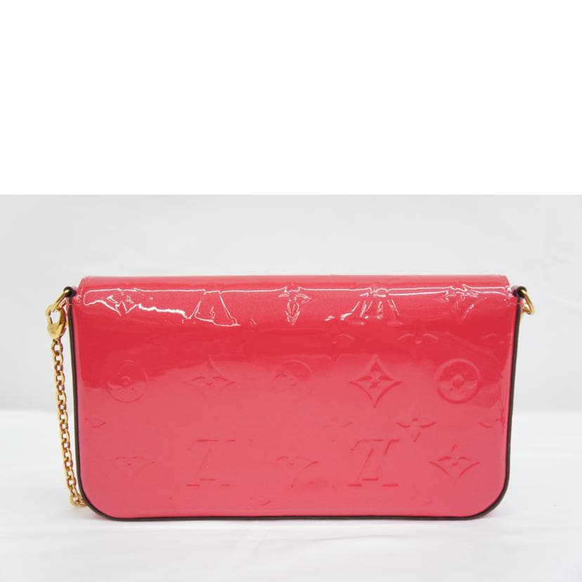 LOUIS VUITTON Louis Vuitton Felice Chain Shoulder MG Vernis Hot Pink M61787 3