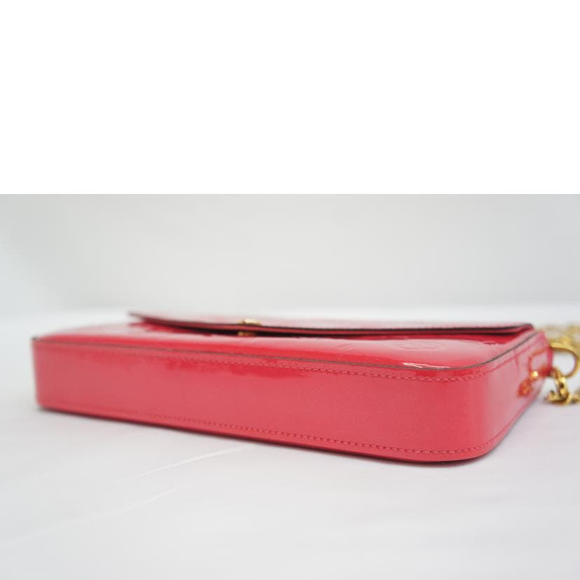 LOUIS VUITTON Louis Vuitton Felice Chain Shoulder MG Vernis Hot Pink M61787 4