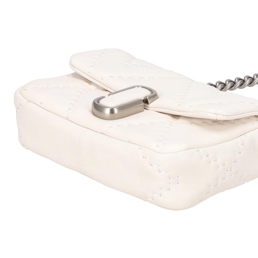 MARC JACOBS 2Way Chain Shoulder Bag White A Rank 78Used 4