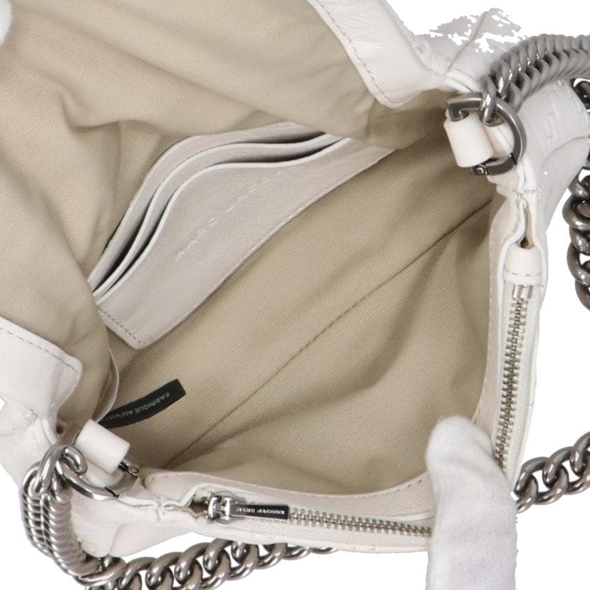 MARC JACOBS 2Way Chain Shoulder Bag White A Rank 78Used 6