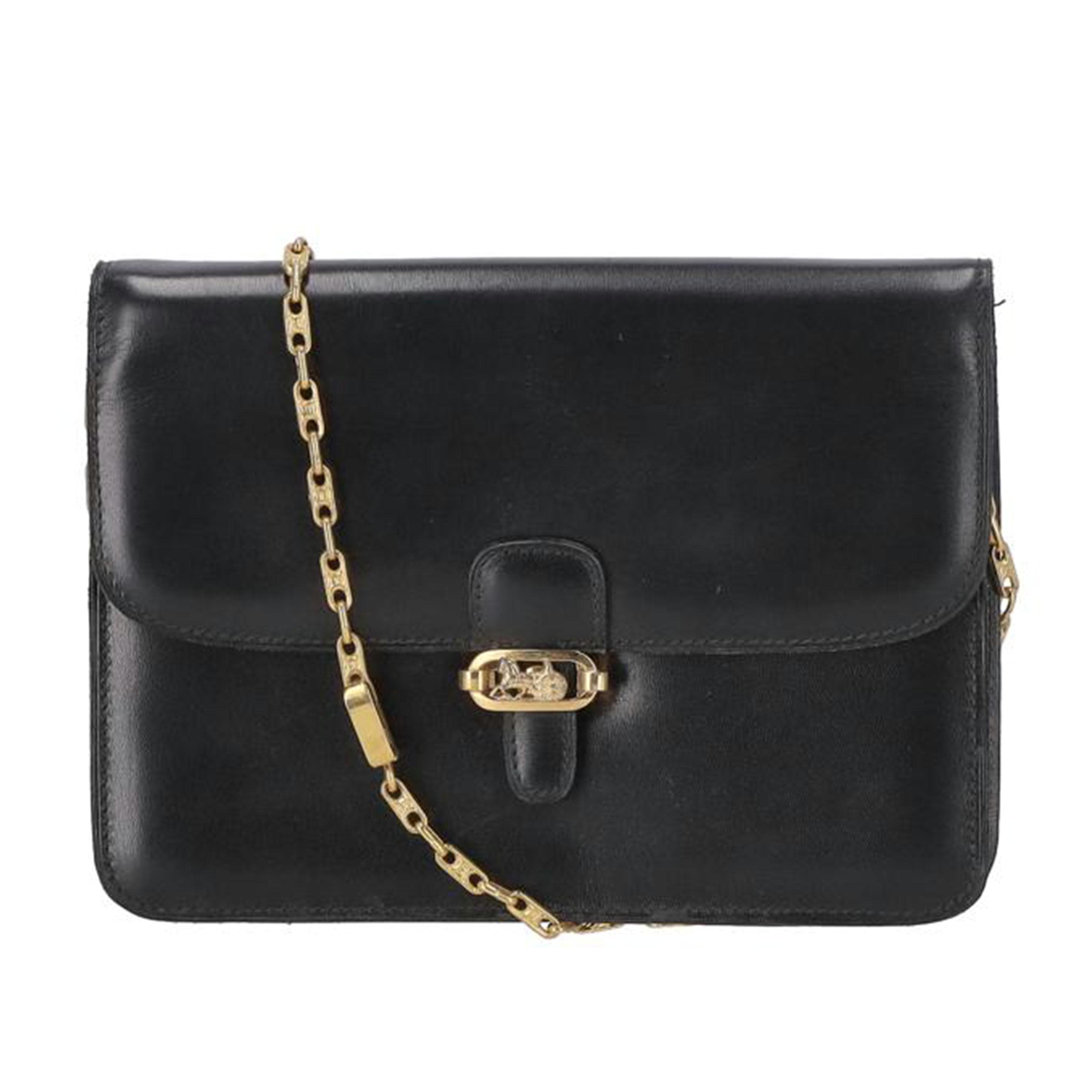 CELINE Carriage hardware Chain shoulder Rank B 75 [Used] 2