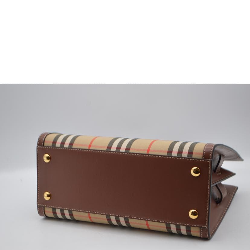 BURBERRY Vintage Check Title Mini 2-Way Leather Handbag 8025267 SA Rank 89 4