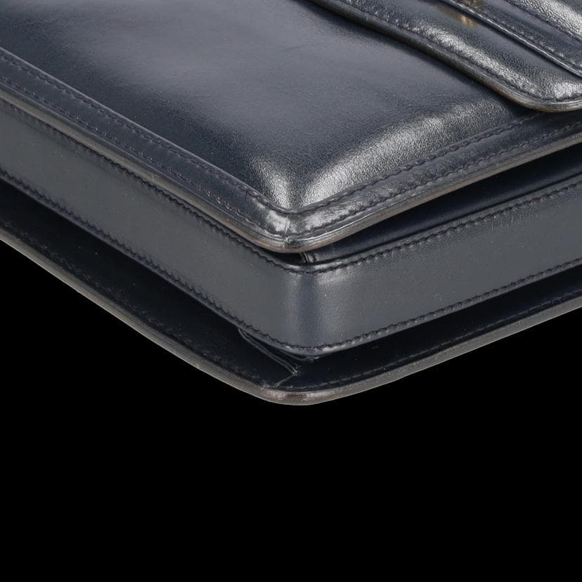 Rare & Vintage ARCHIVEGUCCI Interlocking G Leather Flap Shoulder Bag AB Rank 5