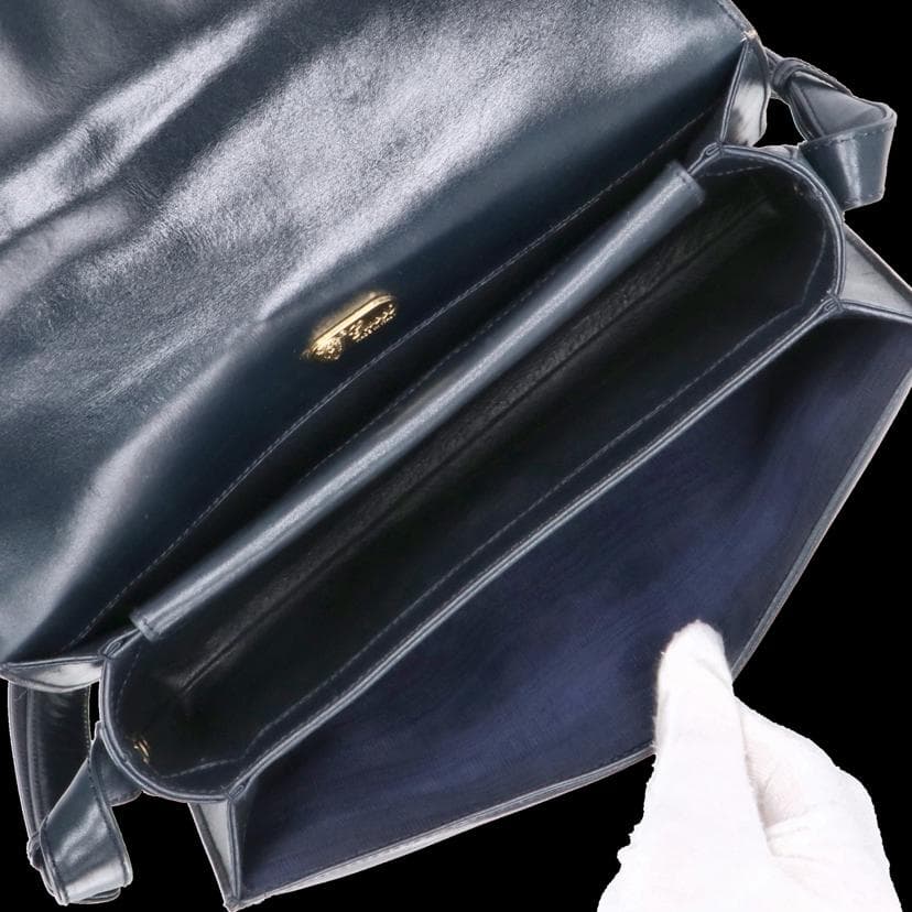 Rare & Vintage ARCHIVEGUCCI Interlocking G Leather Flap Shoulder Bag AB Rank 8