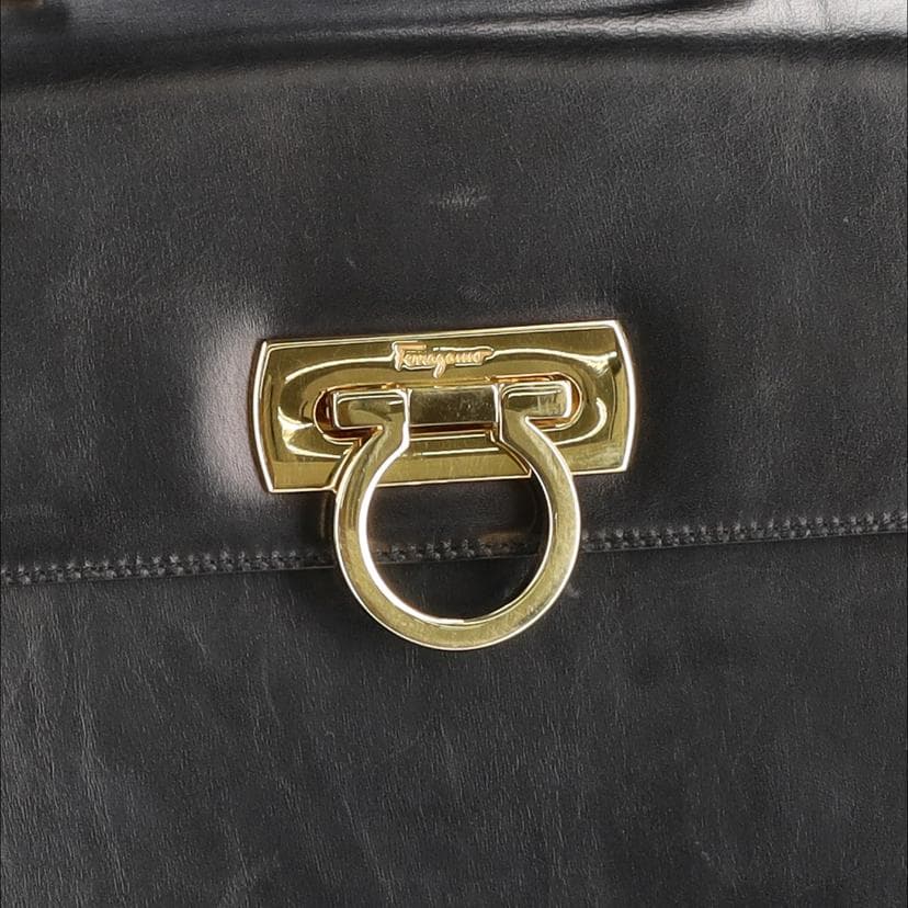 Rare & Vintage ARCHIVEFerragamo Gancini 2WAY Handbag E21 0536 A Rank 75Used E21 9