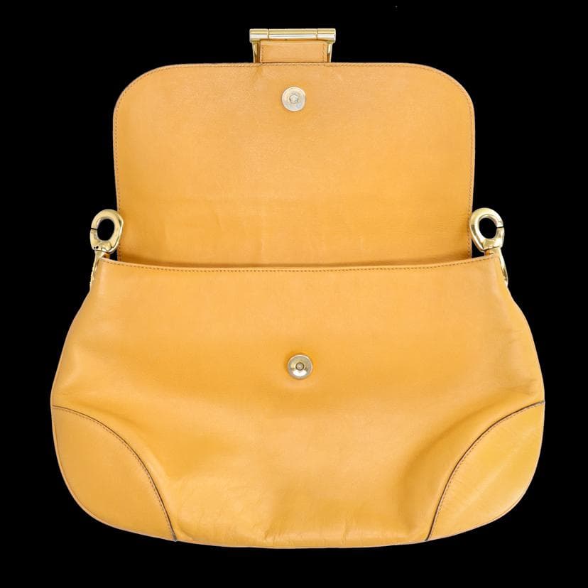 Rare & Vintage ARCHIVECELINE Horsebit Flap Leather Shoulder M17** AB Rank 9