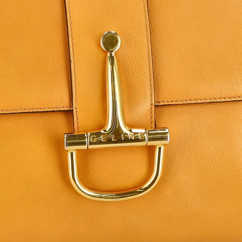 Rare & Vintage ARCHIVECELINE Horsebit Flap Leather Shoulder M17** AB Rank 10