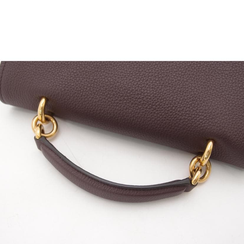 Ferragamo Gancini 2-way Handbag Bordeaux 21 H493 SA Rank 69 [Used] 21 H493 5