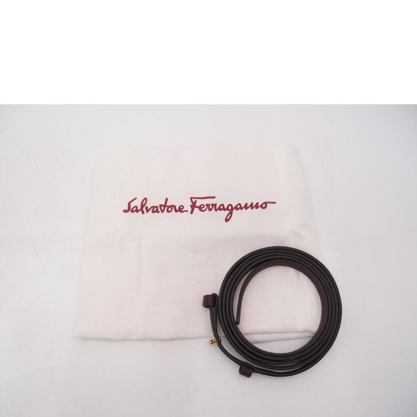 Ferragamo Gancini 2-way Handbag Bordeaux 21 H493 SA Rank 69 [Used] 21 H493 7