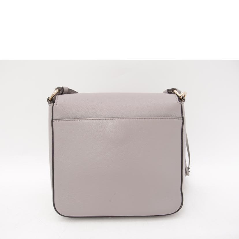 Ferragamo Gancini Leather Flap Shoulder Bag Gray 21 H004 AB Rank 69 [Used] 21 3