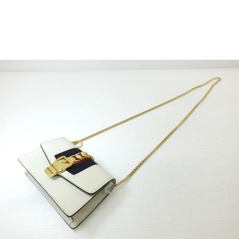 GUCCI Mini Chain Shoulder Bag Sylvie 494646 218* AB Rank 88 [Used] 494646 4