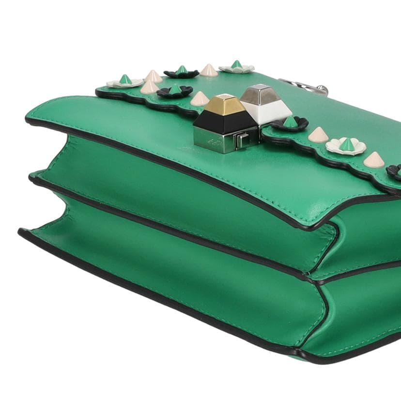 FENDI Kan I Small Chain Shoulder Bag Flower 8M0381 A0ZP Rank A 85 [Used] 8M0381 4