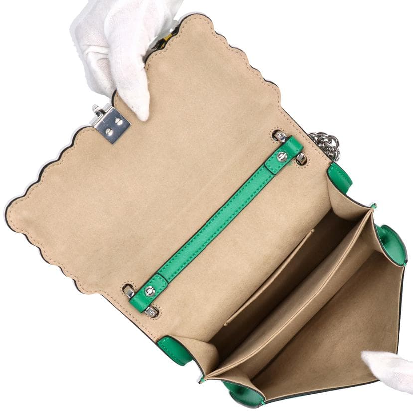 FENDI Kan I Small Chain Shoulder Bag Flower 8M0381 A0ZP Rank A 85 [Used] 8M0381 6