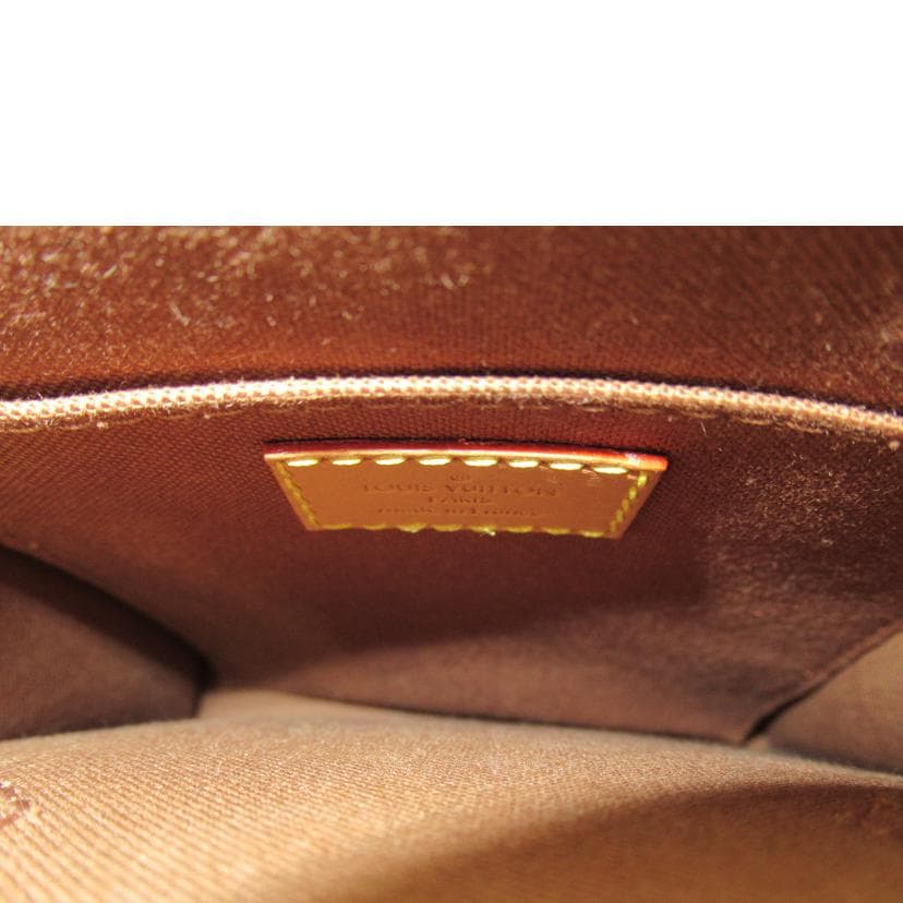 LOUIS VUITTON Louis Vuitton Petite Sac Plat Monogram M81295 SP0*** AB Rank 7