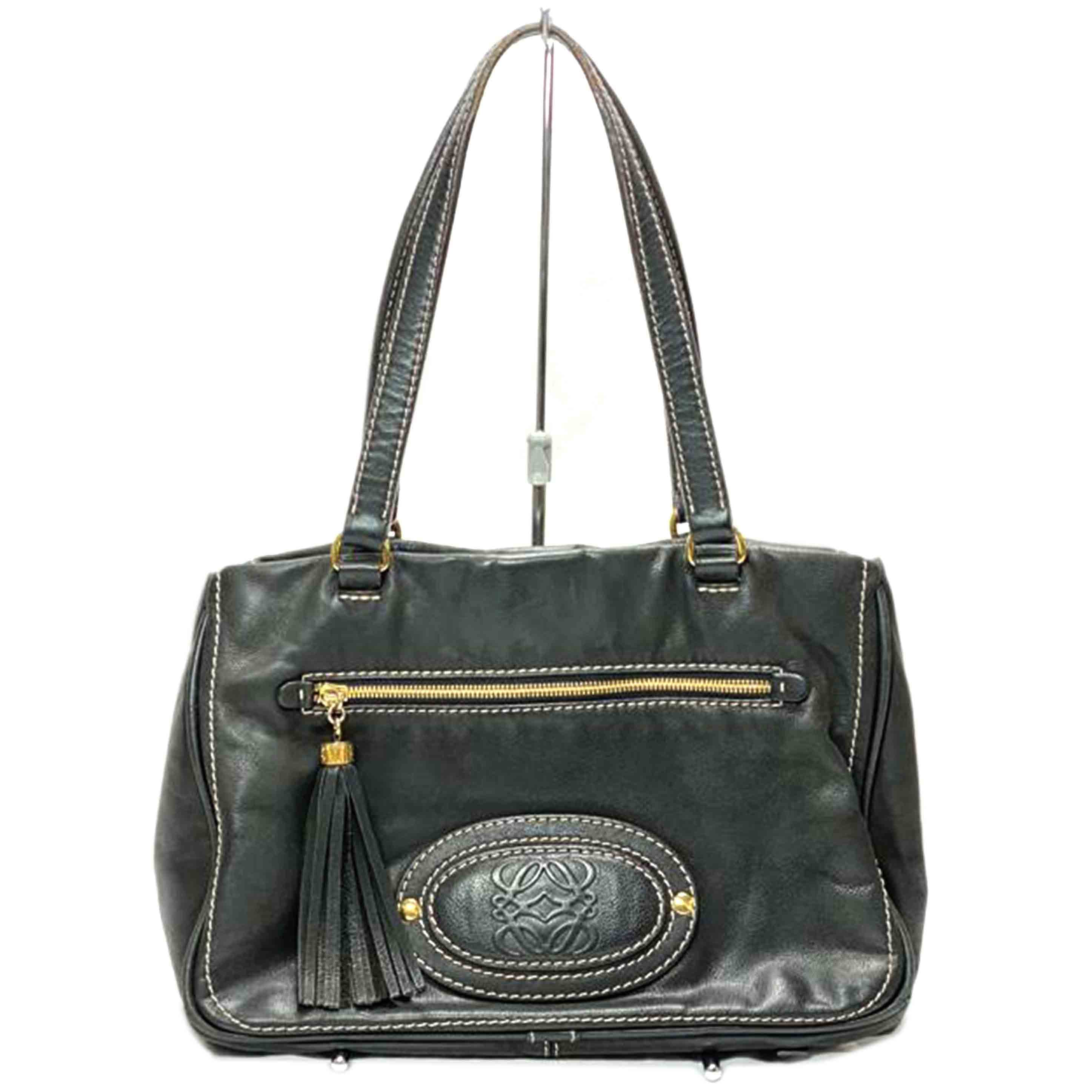 LOEWE Madrid Anagram Fringe Tote Bag WS14474 340*** Rank B 52Used WS14474 2