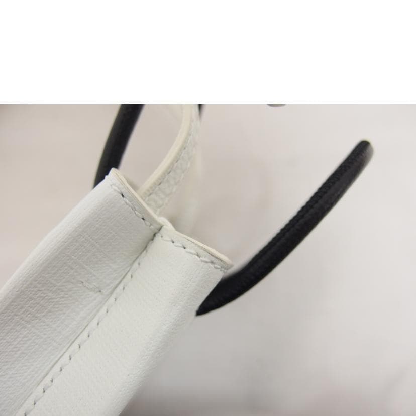 BALENCIAGA Balenciaga Shopping Phone Folder 2-Way Bag White 59386 Rank A 18 11