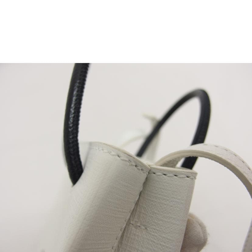 BALENCIAGA Balenciaga Shopping Phone Folder 2-Way Bag White 59386 Rank A 18 12