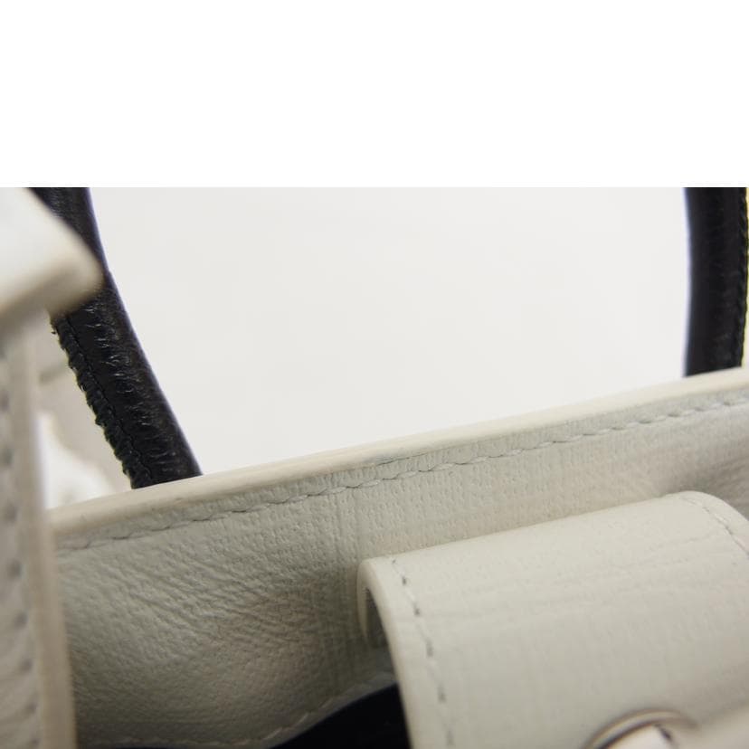 BALENCIAGA Balenciaga Shopping Phone Folder 2-Way Bag White 59386 Rank A 18 14