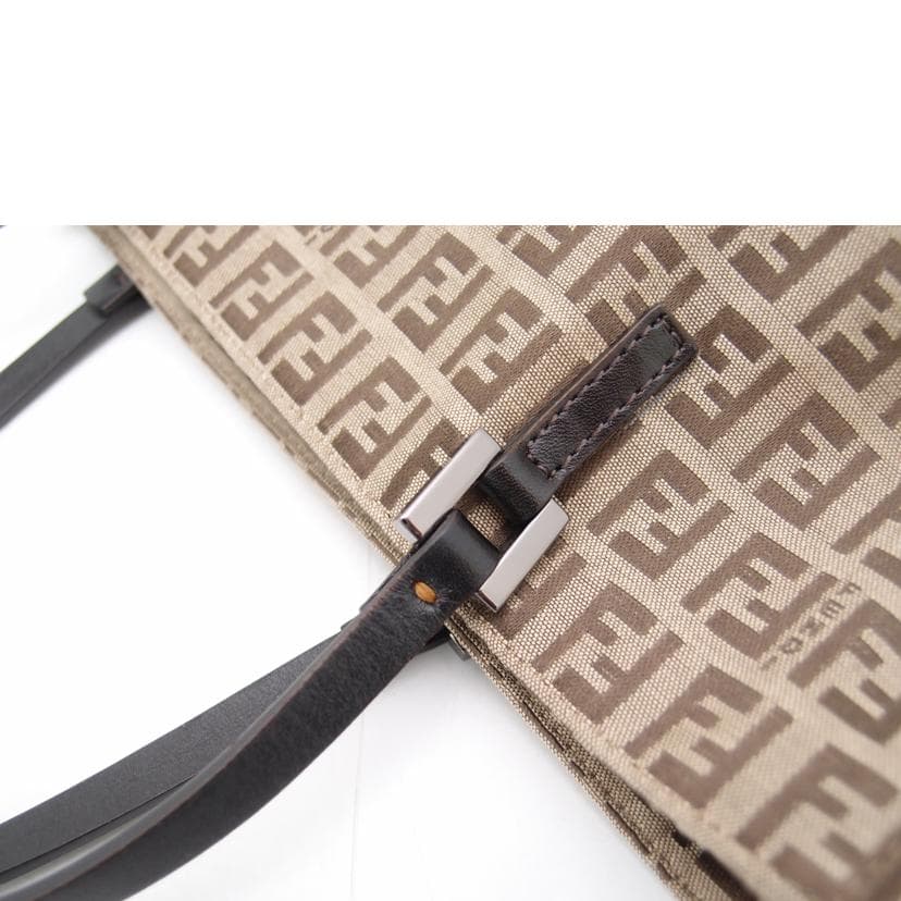FENDI Zucchino Pattern Tote Brown 8BH018 Rank A 69 [Used] 8BH018 8