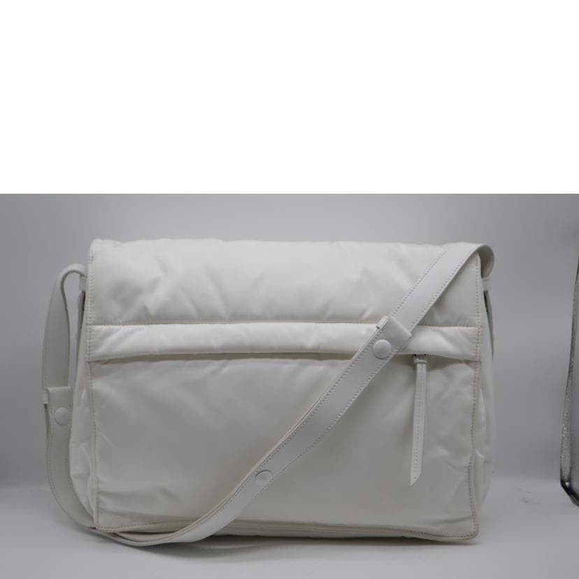 PRADA PRADA Re−Nylon Large Padded Shoulder White 1BD256 255****** AB Grade 89 3