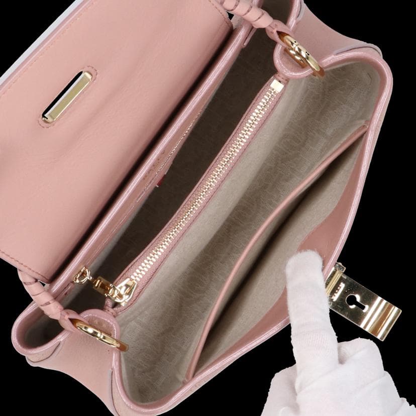 BALLY LAYKA SM 2WAY Shoulder Bag Pink A Rank 06 [Used] 6