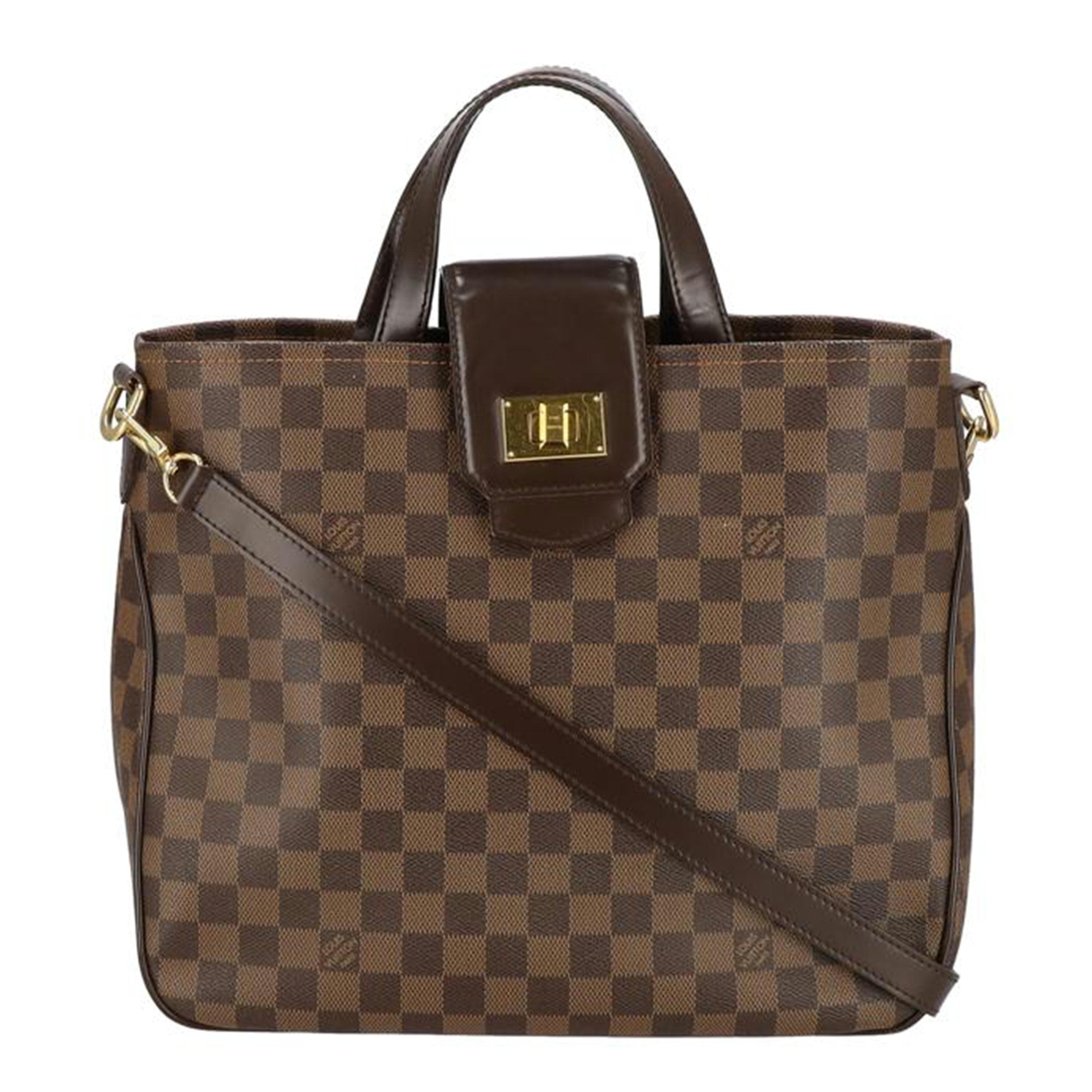 LOUIS VUITTON Louis Vuitton Cabas Roseberry Damier Ebene N41177 AR4*** B Rank 2