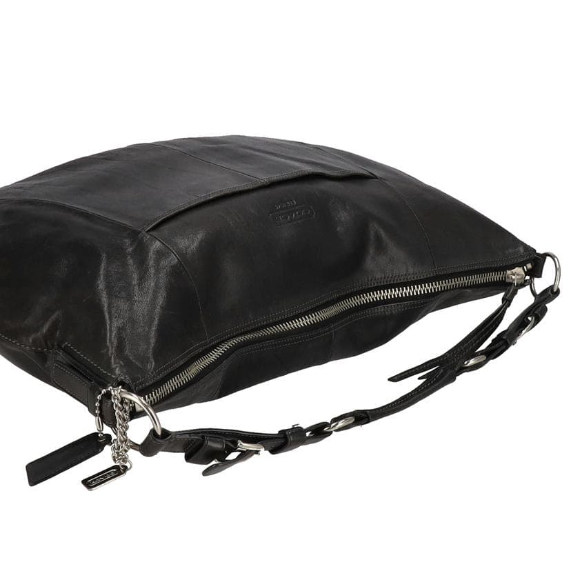 COACH Coach Leather One Shoulder Bag Black 12685 H08** AB Rank 18Used 12685 5