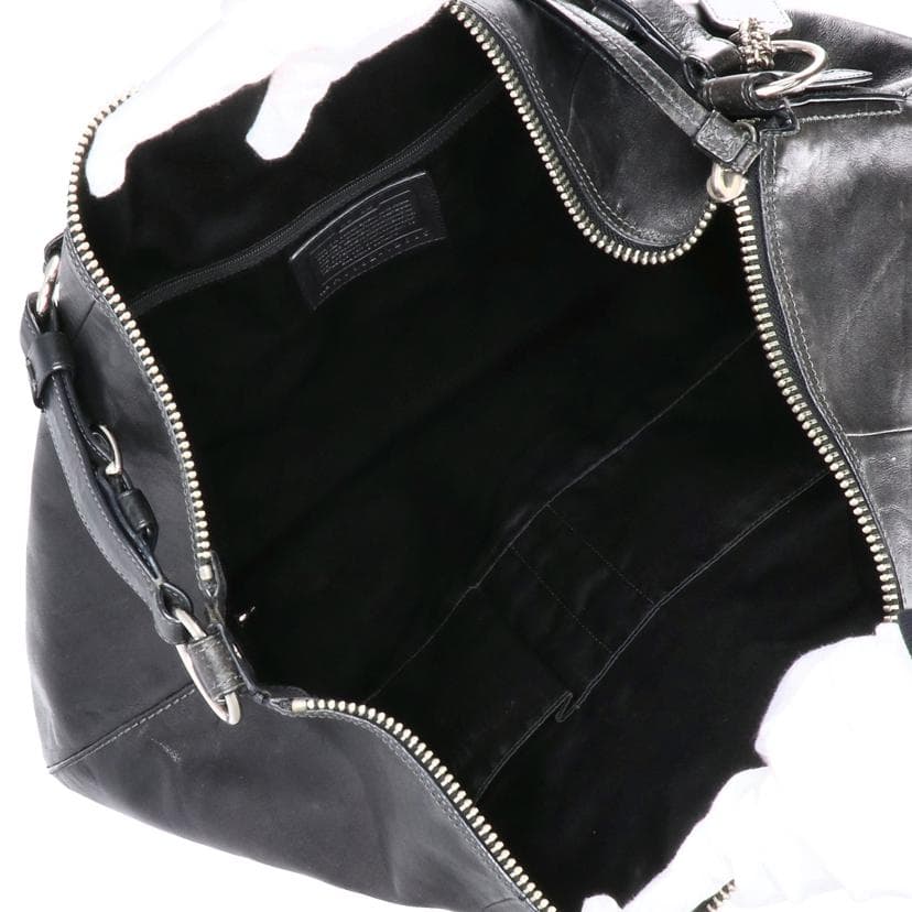 COACH Coach Leather One Shoulder Bag Black 12685 H08** AB Rank 18Used 12685 6