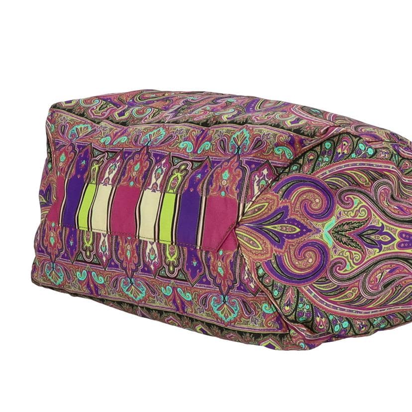 ETRO Paisley Pattern Nylon Reversible Tote Bag Rank A 18Used 4