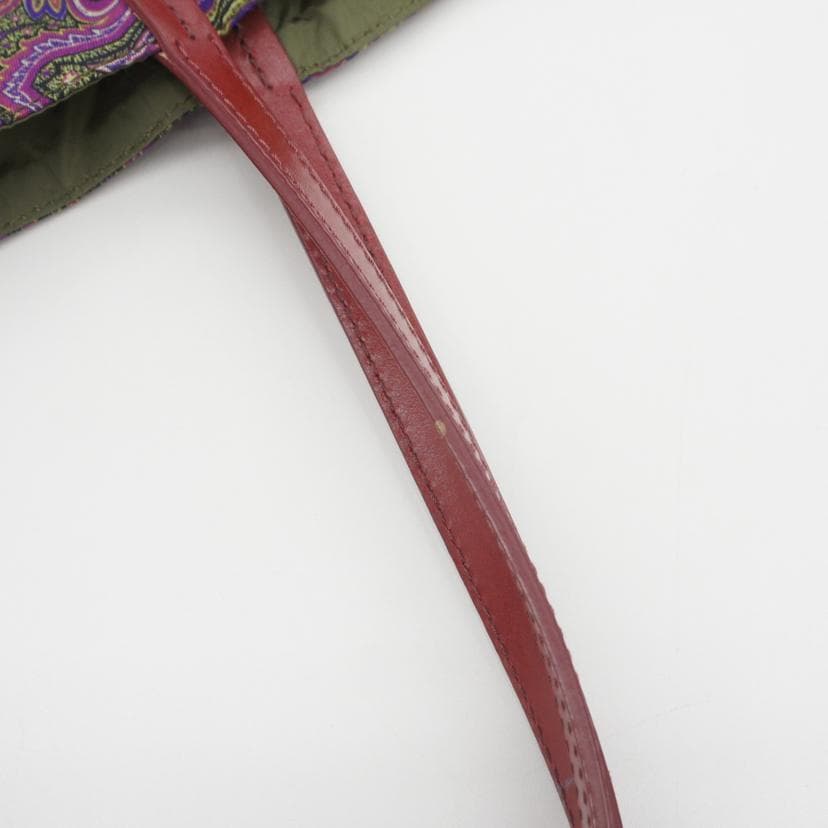 ETRO Paisley Pattern Nylon Reversible Tote Bag Rank A 18Used 7