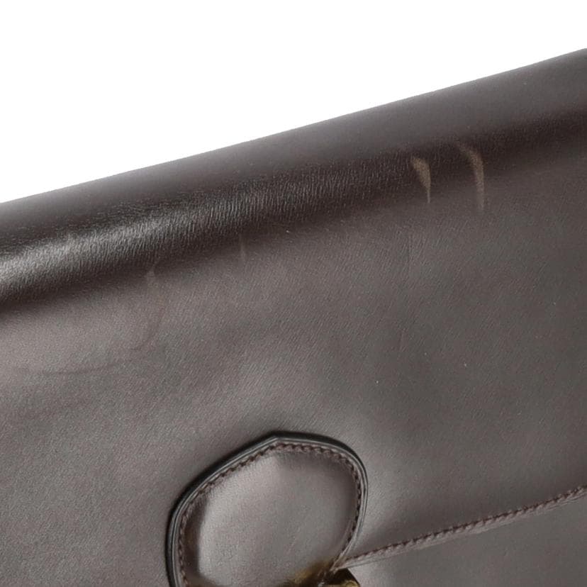 CELINE Vintage Macadam Buckle Leather Flap Shoulder AB Rank 24Used 9