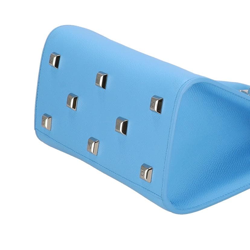 S. Ferragamo Salvatore Ferragamo Studio Box S Gancini Blue EZ21 1424 SA Rank 24 3