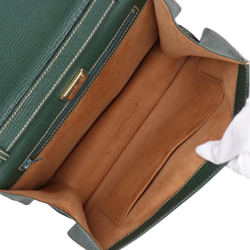 LOEWE Barcelona 2WAY Shoulder Bag Green AB Rank 24Used 6