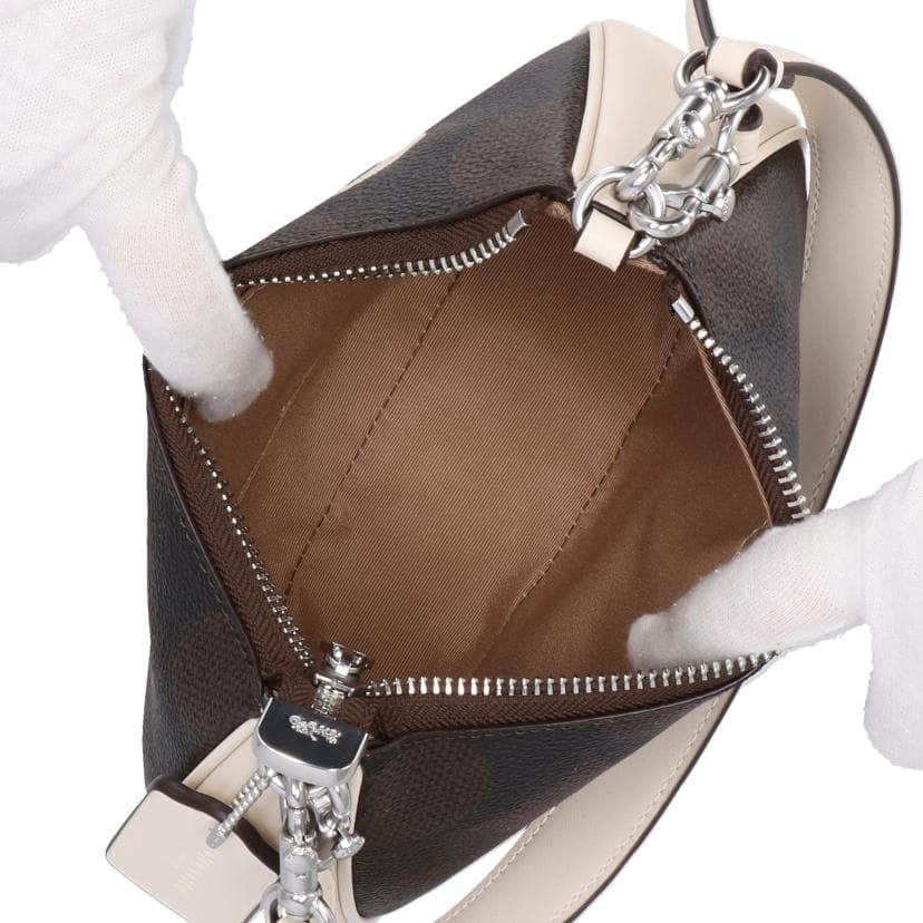 COACH Terry Mini Crossbody Shoulder Bag Signature Brown CY734 L24** Rank A 01 6