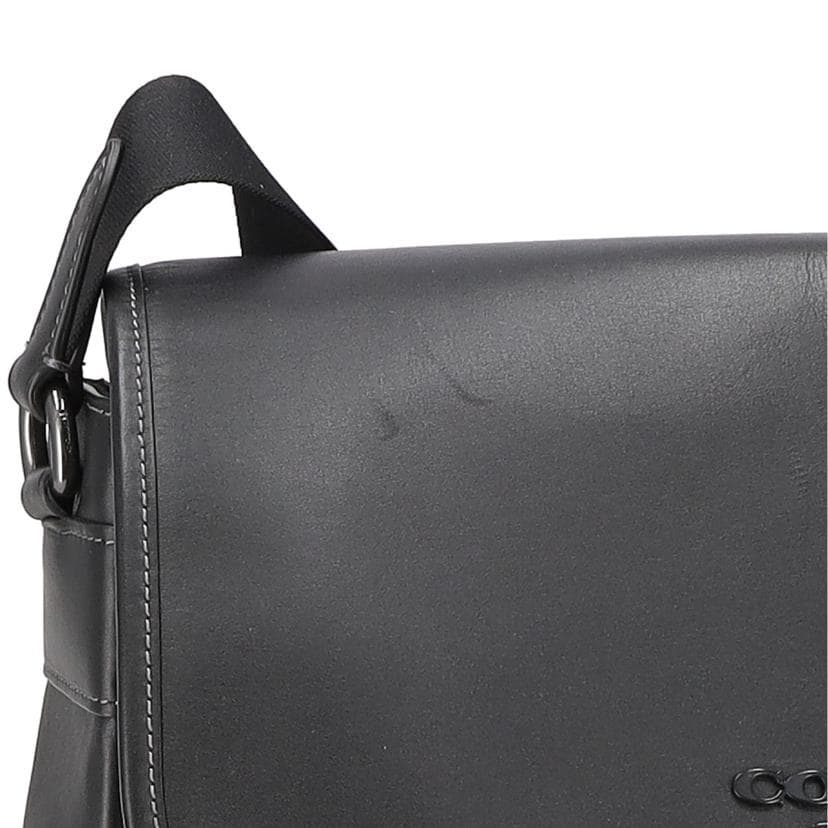 COACH Leather Messenger Bag Black UC110 J24** AB Grade 18 9