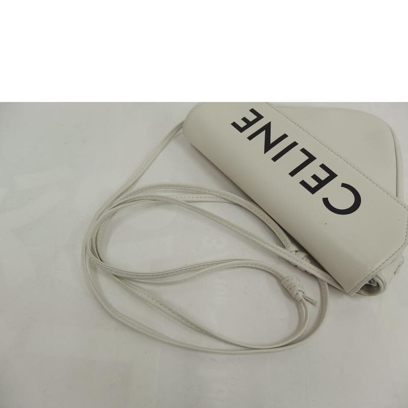 CELINE Celine Triangle Logo Shoulder A Rank 82 [Used] 4