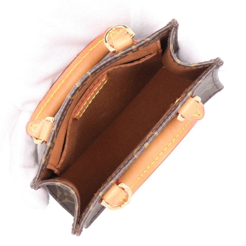 LOUIS VUITTON Louis Vuitton Petit Sac Plat Monogram M81925 RFI* A Rank 19Used 6