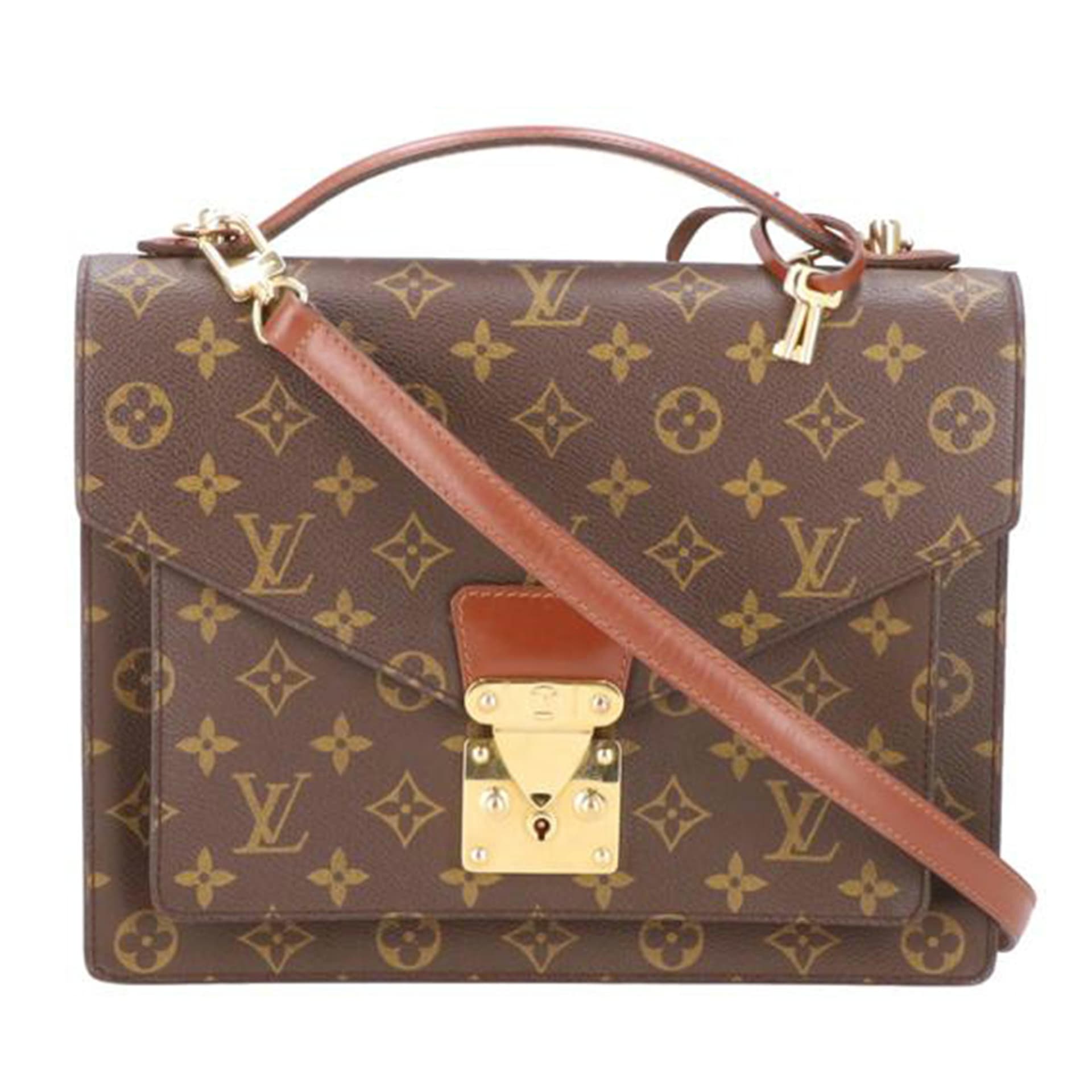 LOUIS VUITTON Monceau Monogram M51185 SR0*** AB Grade 22 2