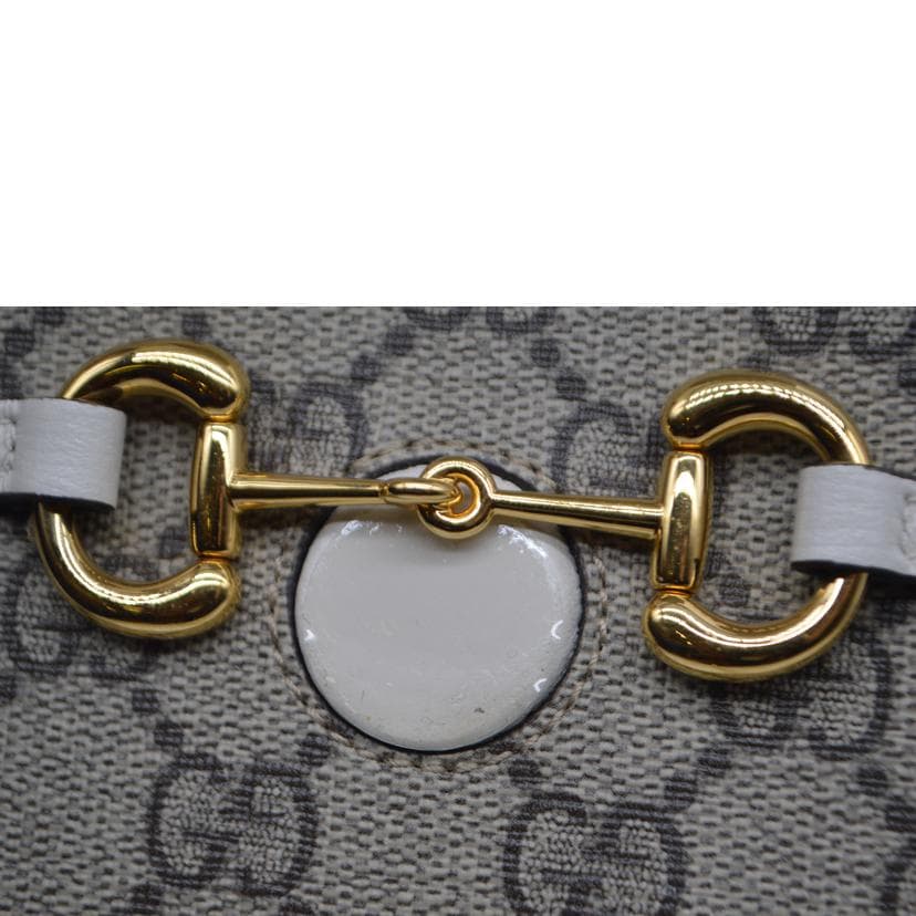 GUCCI GG Supreme Horsebit Mini Leather Shoulder Bag 625615 218* A Rank 89 11