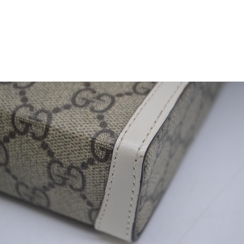 GUCCI GG Supreme Horsebit Mini Leather Shoulder Bag 625615 218* A Rank 89 7