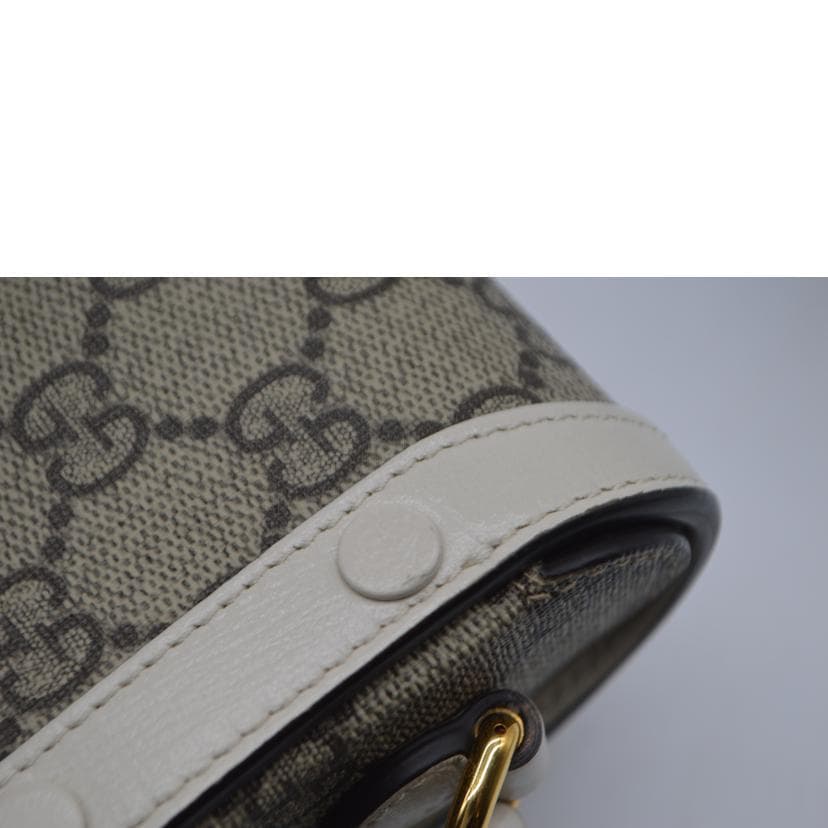 GUCCI GG Supreme Horsebit Mini Leather Shoulder Bag 625615 218* A Rank 89 10