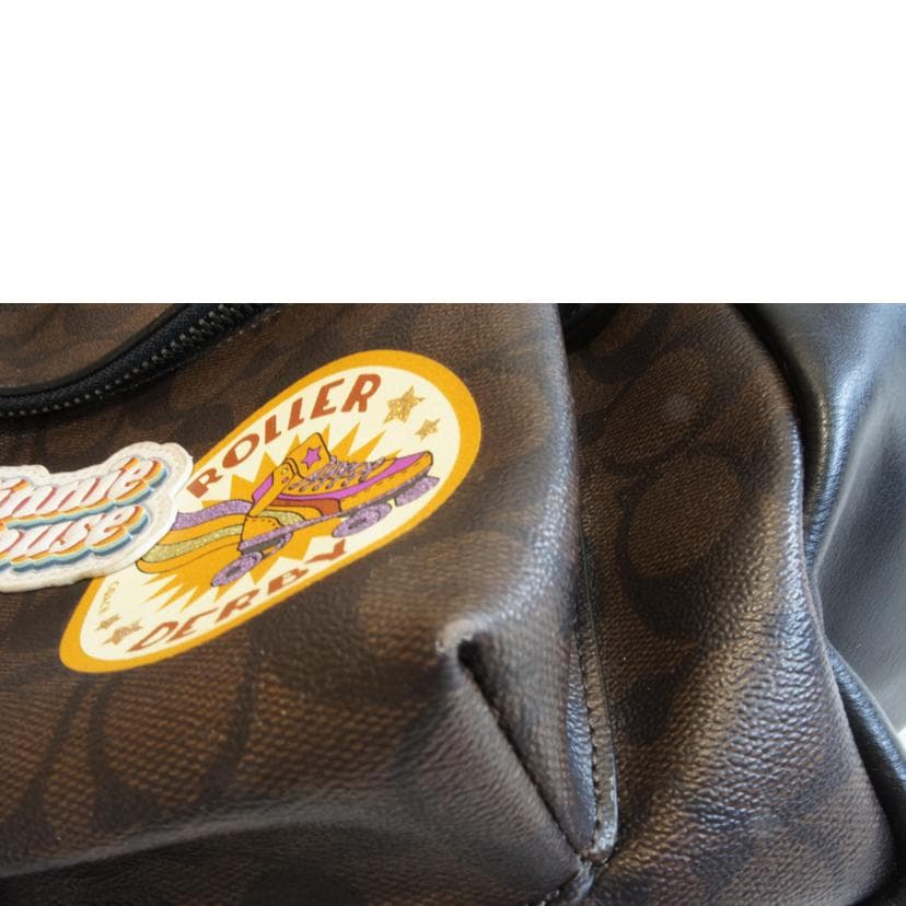 COACH Disney Collab PVC Signature Backpack F29355 A18** A Grade 92 11