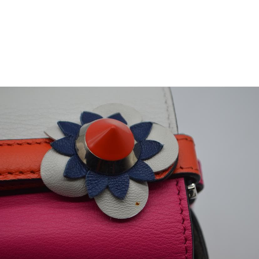 FENDI Double Micro Flower Bucket Handbag 8M0371 7R8********* A Rank 89 [Used] 4