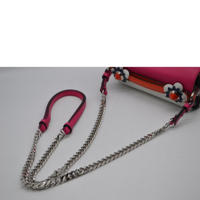 FENDI Double Micro Flower Bucket Handbag 8M0371 7R8********* A Rank 89 [Used] 6