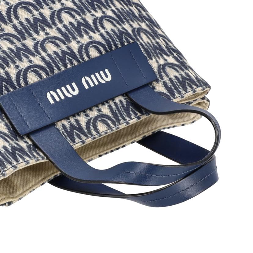 miu miu Miu Miu Canvas 2WAY Shoulder Bag 5BA085 AB Rank 18Used 5BA085 5