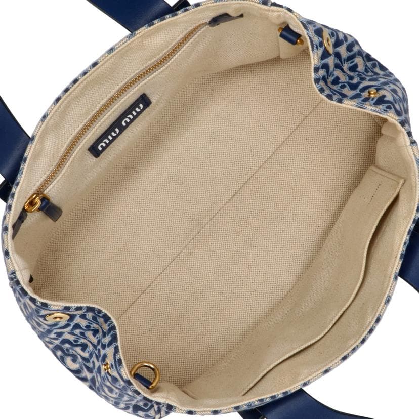 miu miu Miu Miu Canvas 2WAY Shoulder Bag 5BA085 AB Rank 18Used 5BA085 6