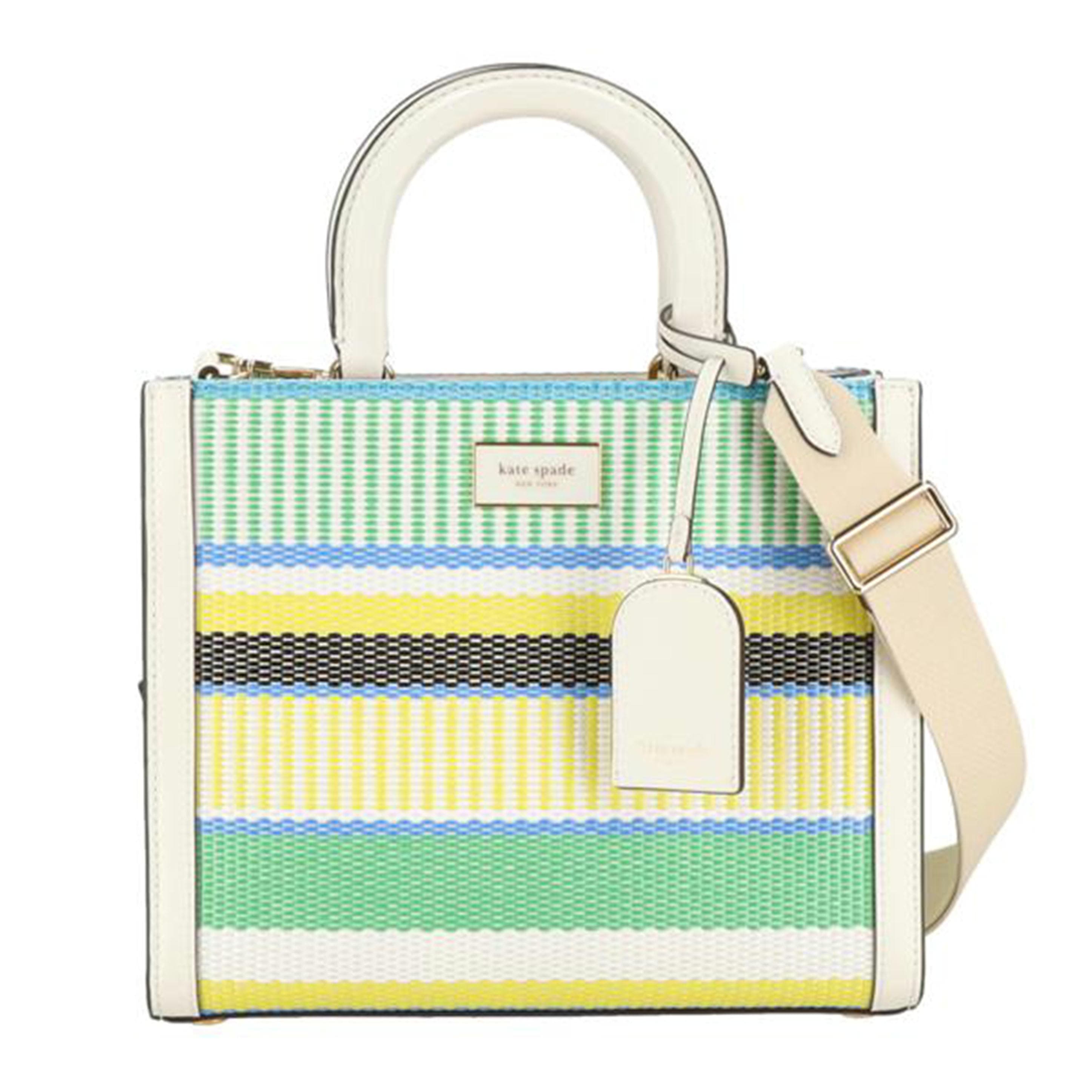 Kate Spade Manhattan Stripes Small Tote Bag KH27 A Rank 85Used KH27 2