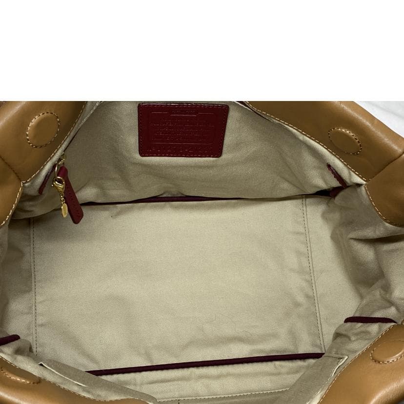 COACH Leather Turnlock Tote Bag 21237 J12** B Grade 52 7